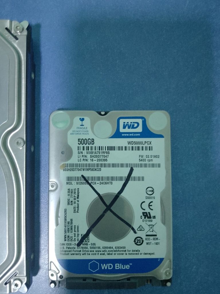 Жорсткі диски HDD не робочі 2шт