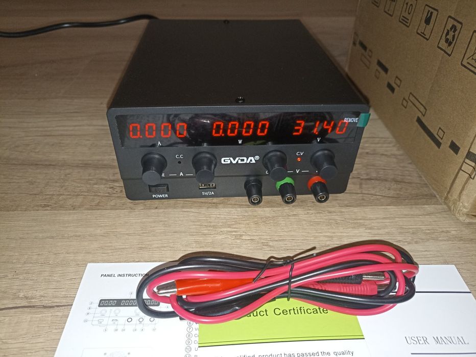 Лабораторний блок живлення GVDA 30V/10A (зарядное устройство 12В/24В)