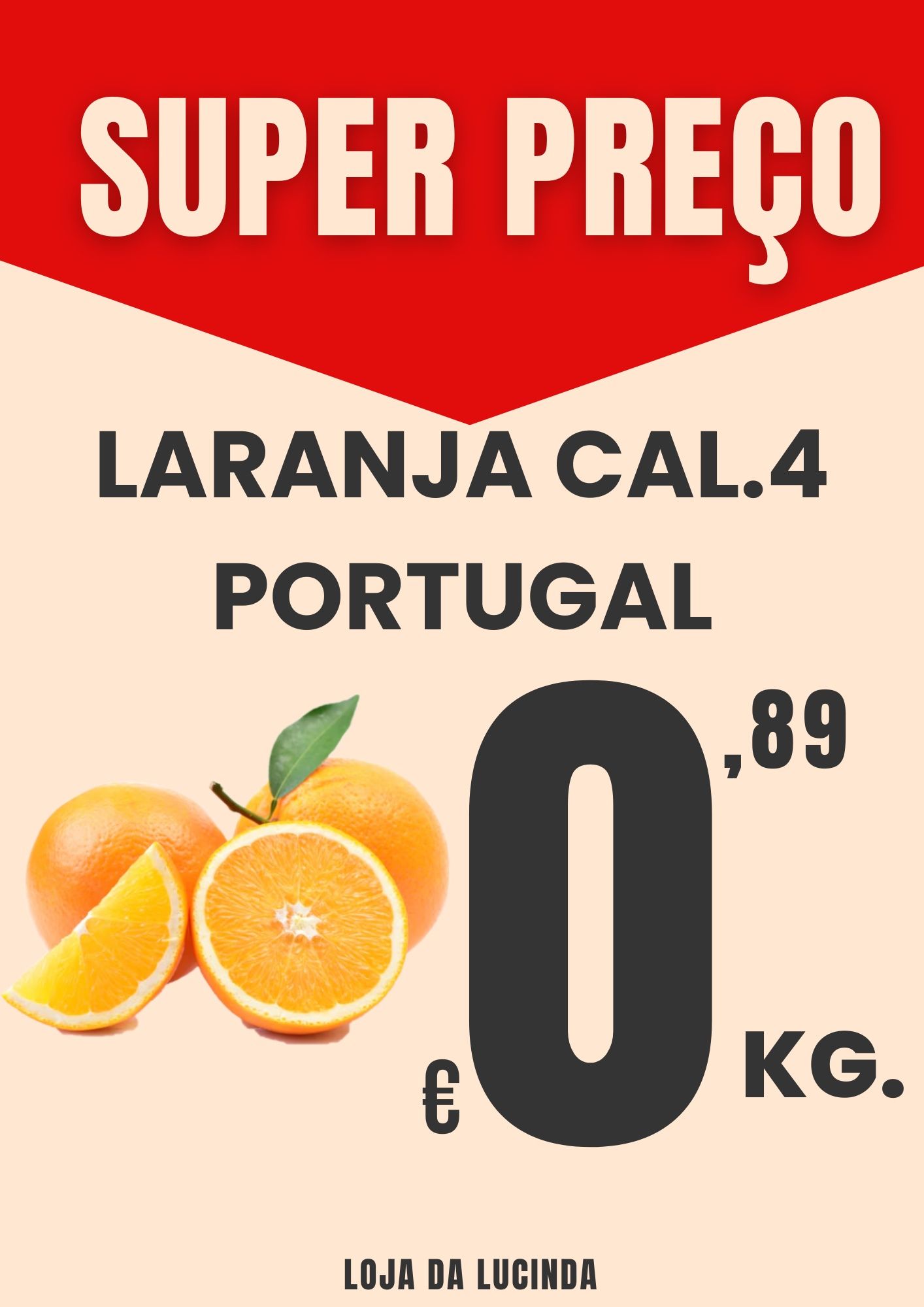 Laranja Cal.4 Portugal