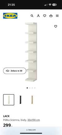 Półka IKEA biała można powiesić w pionie lub w poziomie