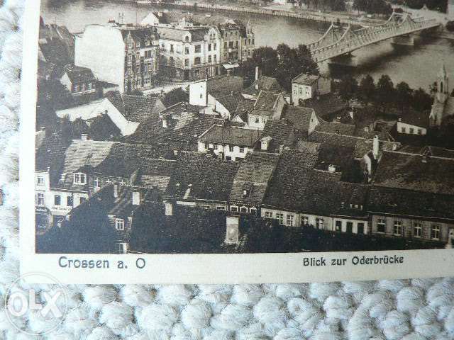 CROSSEN a. Oder . Karta pocztowa . 1934 . Krosno Odrzańskie .