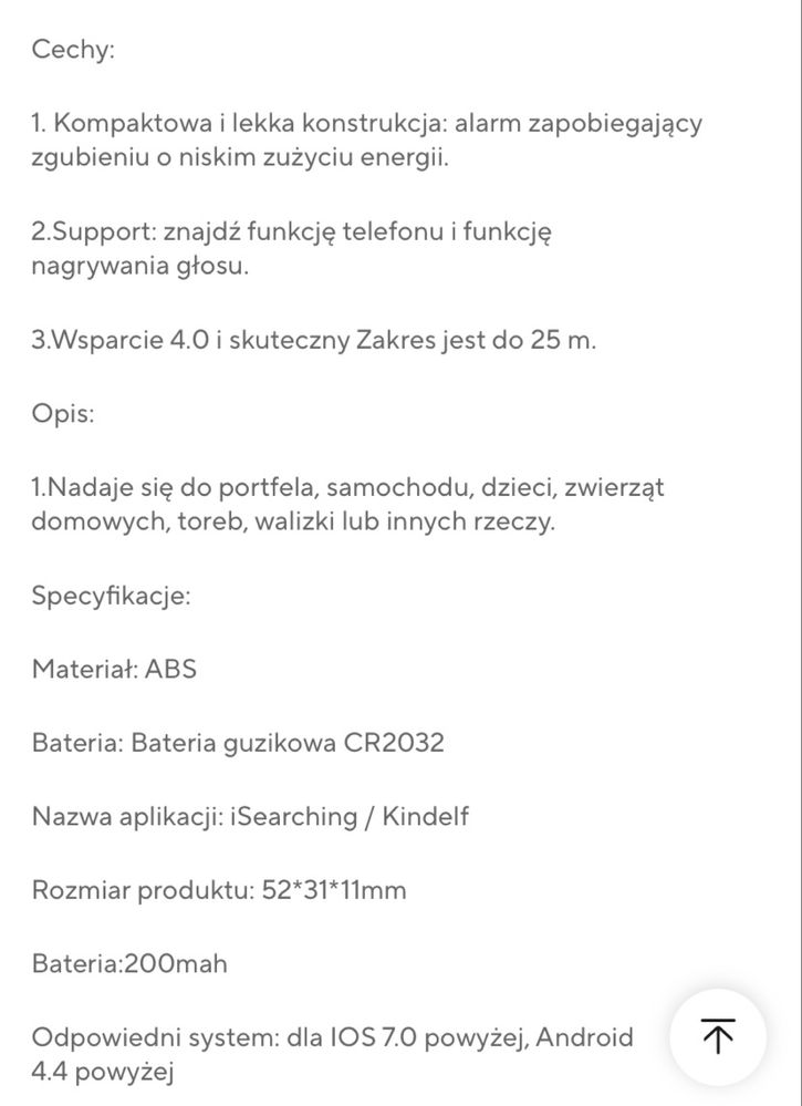 Lokalizator GPS psa kota Bluetooth lokalizator kluczy tracker brelok