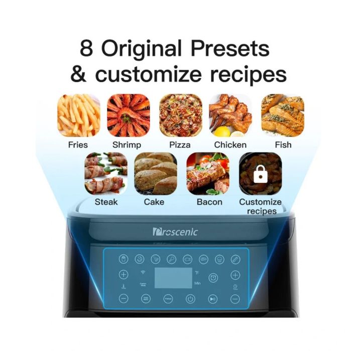 Fritadeira sem Óleo Air Fryer Proscenic T21 5,5L com Wi-Fi App novo