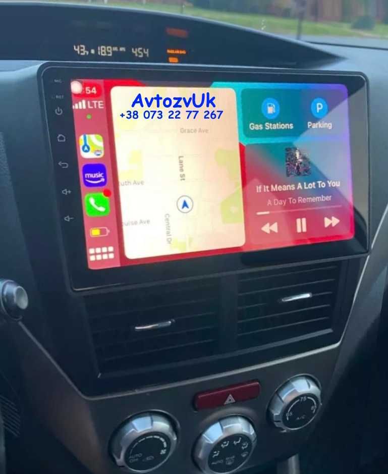 Магнитола Subaru FORESTER IMPREZA Форестер GPS USB CarPlay Android 14