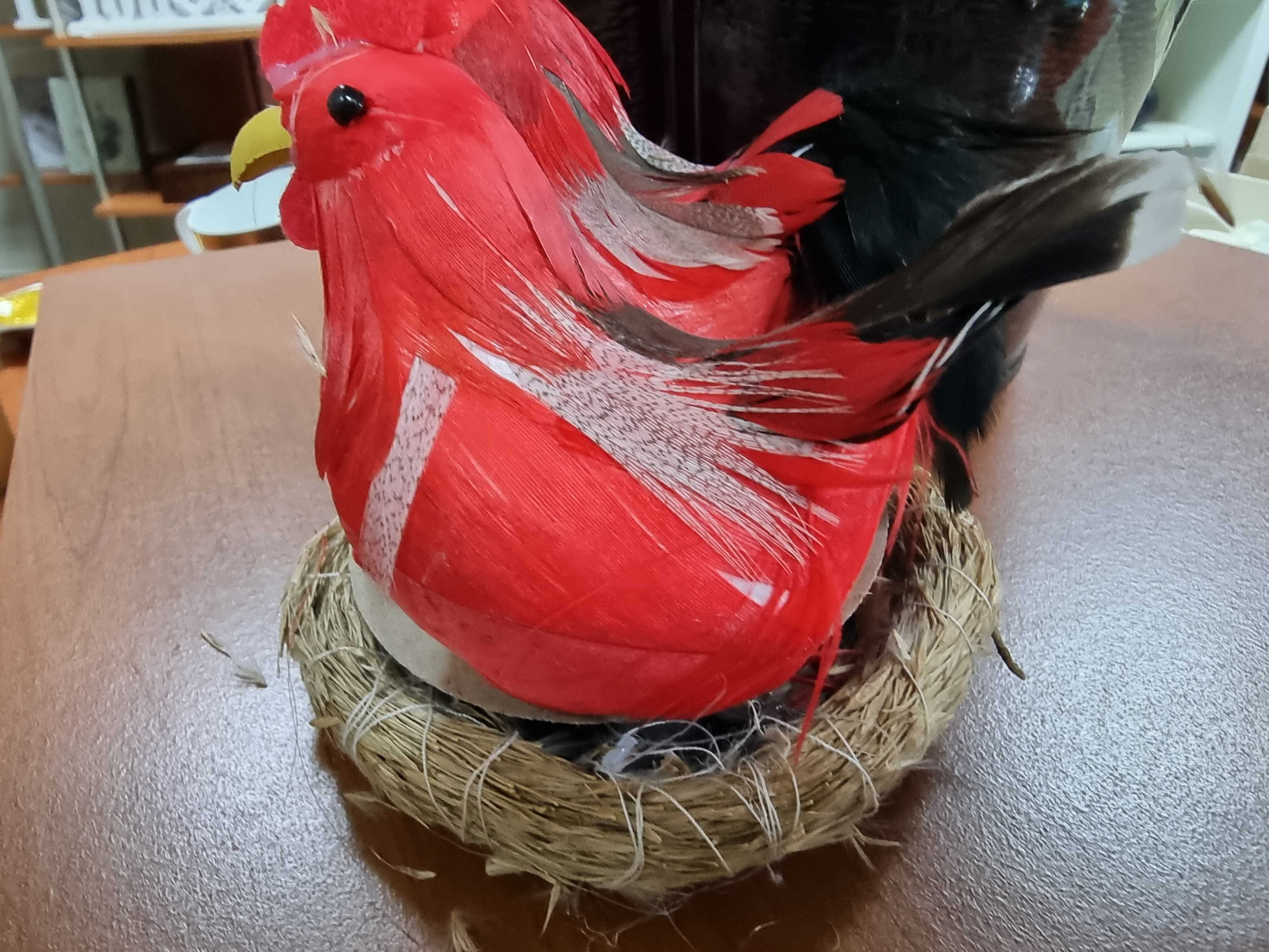Figurki kury Wielkanocne do stroików stół wielkanocny figury kurczaki