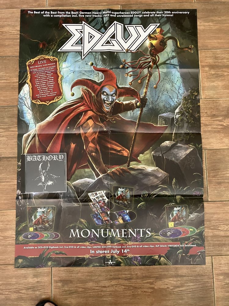 Poster Edguy - Monuments - Original Nuclear Blast