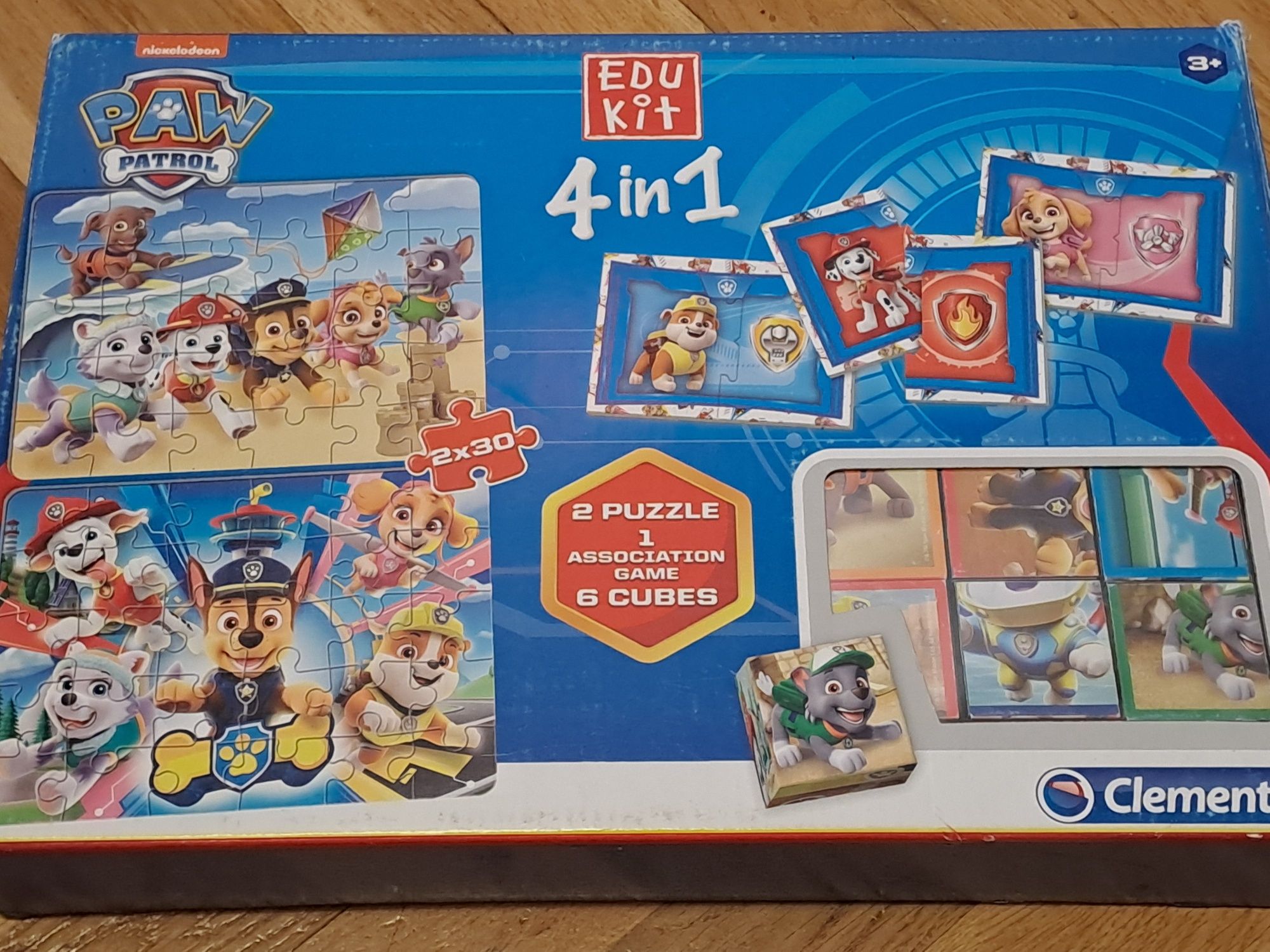 Clementoni Psi patrol 4 w 1 puzzle domino kostki