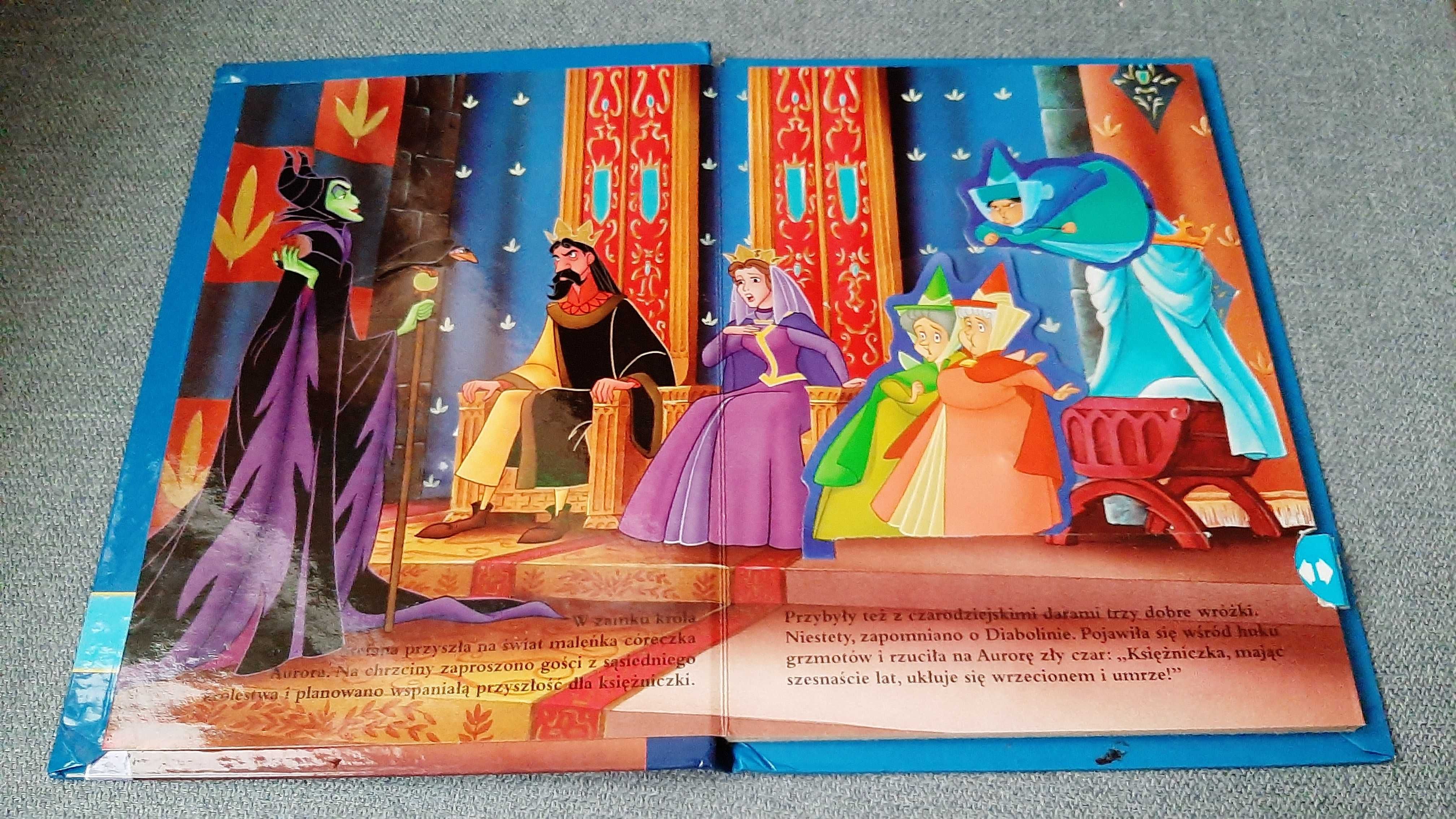 Disney Śpiąca królewna Książka z ruchomymi obrazkami ruchome obrazki