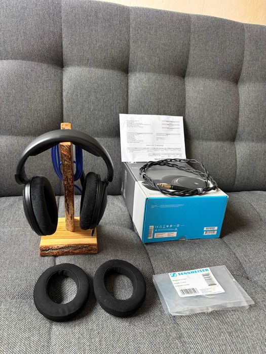 Zestaw: słuchawki Sennheiser 560S + pady HD598CS + kabel AC2 + stojak!