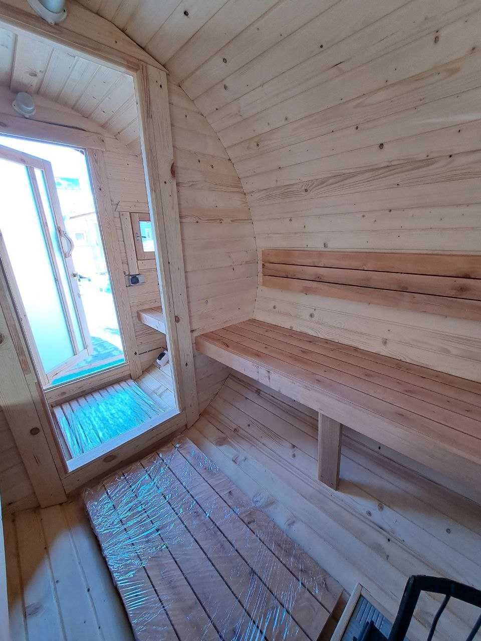 Sauna ogrodowa 3m Beczka 3,0m*2,2m*50mm