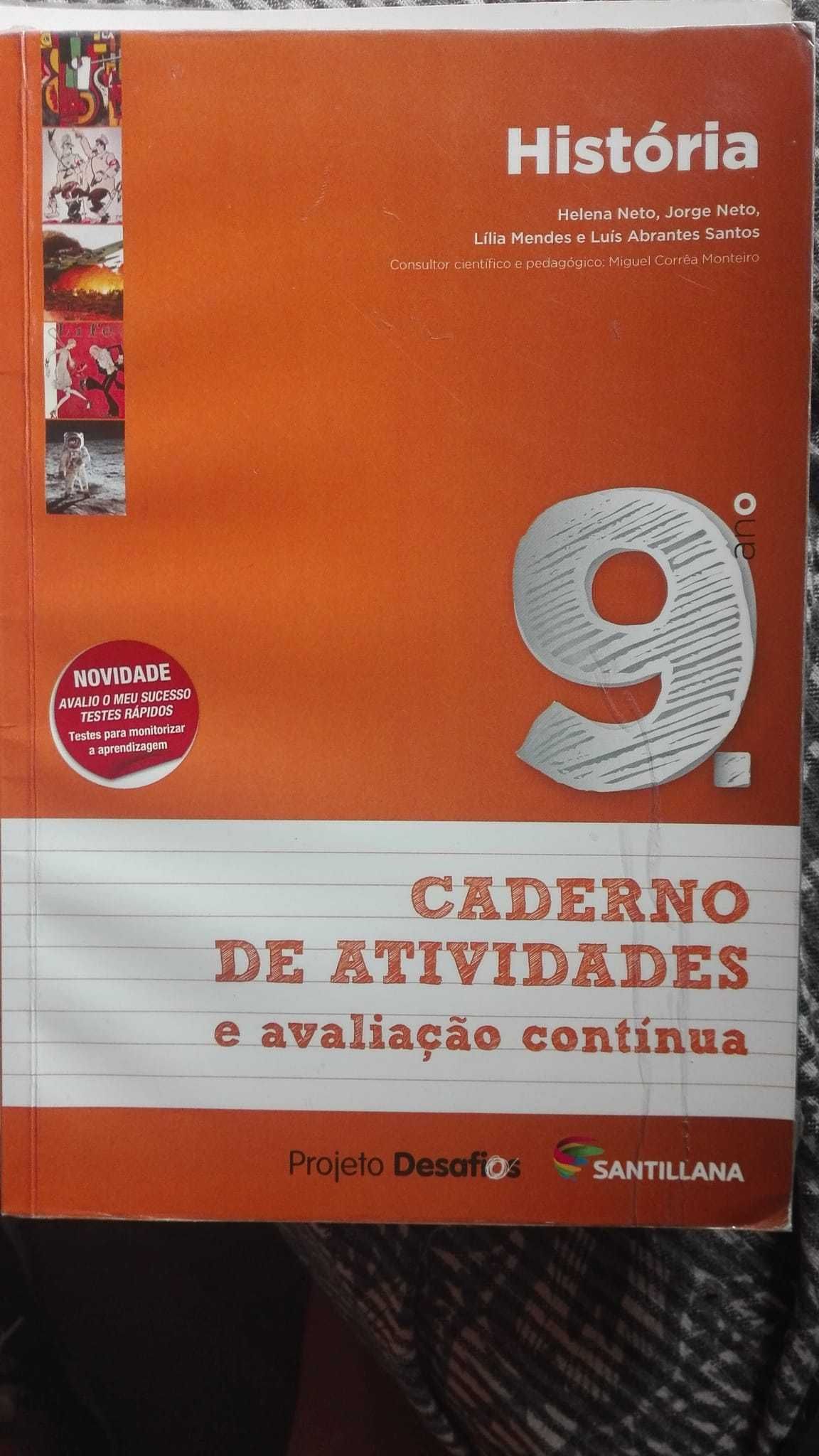 História 9 - Caderno de atividades e avaliação contínua