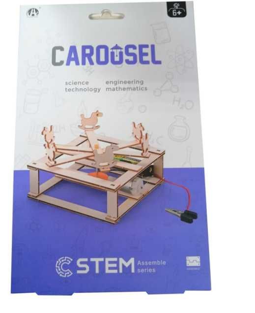 Деревяний 3 д конструктор  карусель