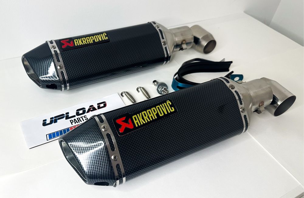 Ponteira Akrapovic Carbono Inox 37cm Escape Mota