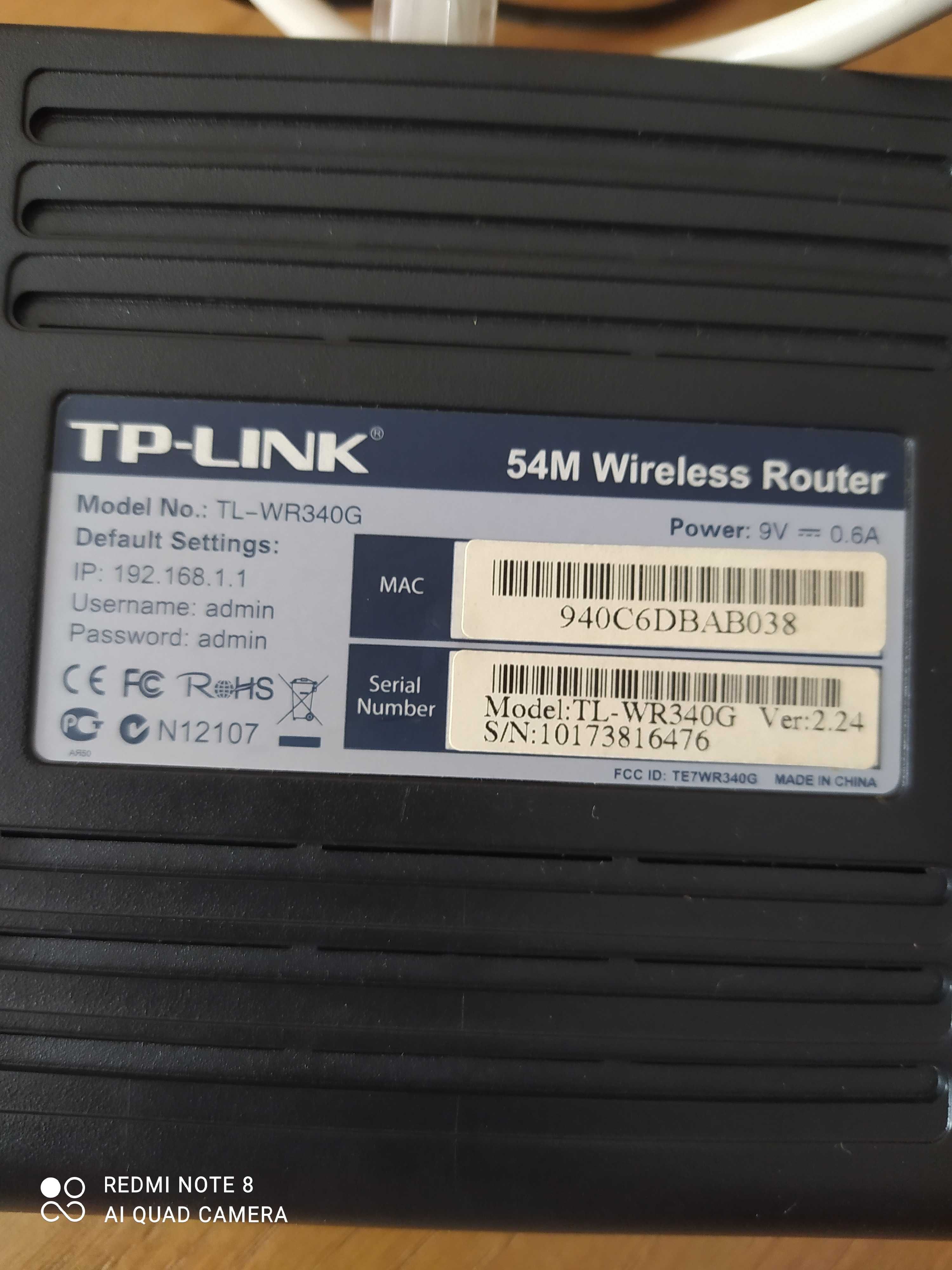 Sprzedam router TL-WR 340 G