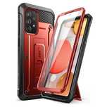 Etui Pancerne 360 Supcase Beetle Pro do Samsung Galaxy A72 Czerwony