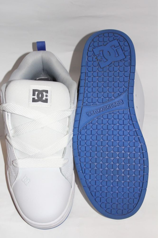 Кросівки DC shoes 43, 44 Court Graffik кроссовки білі blue