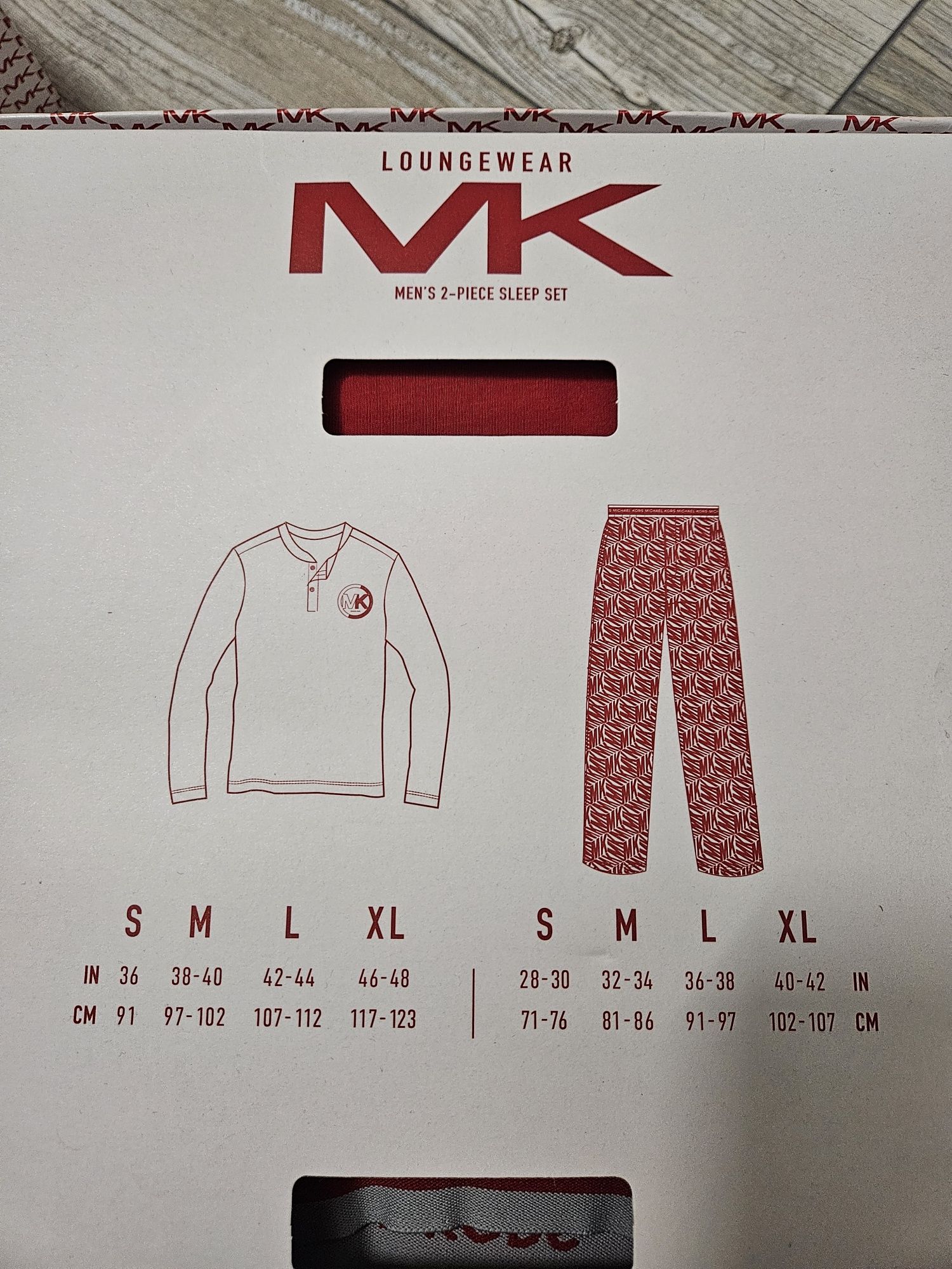 Piżama dwuczęściowa męska Michael Kors, M, oryginalna