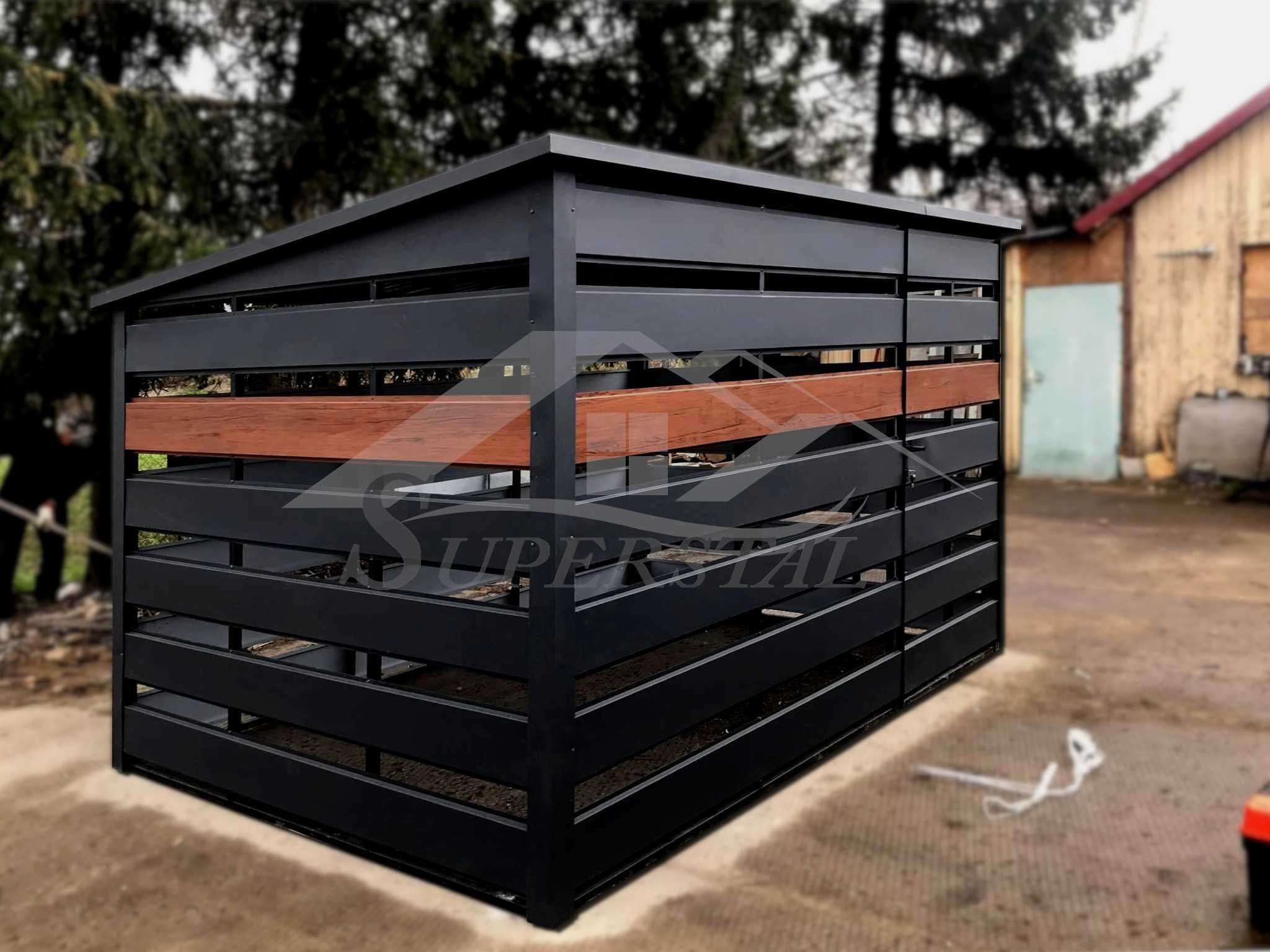 Wiata Śmietnikowa na wymiar, segregator, wiata 2x2 2x3 3x2 3x3 3x4 3x5