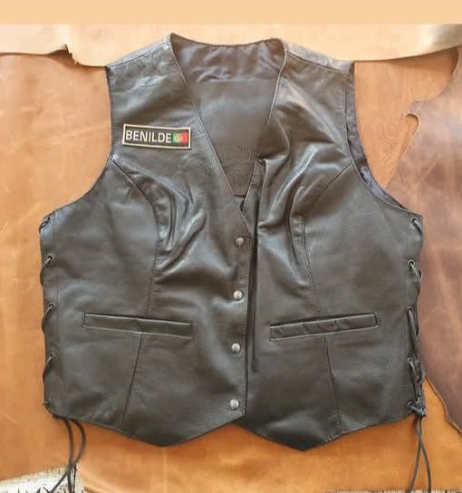 Coletes motard em pele