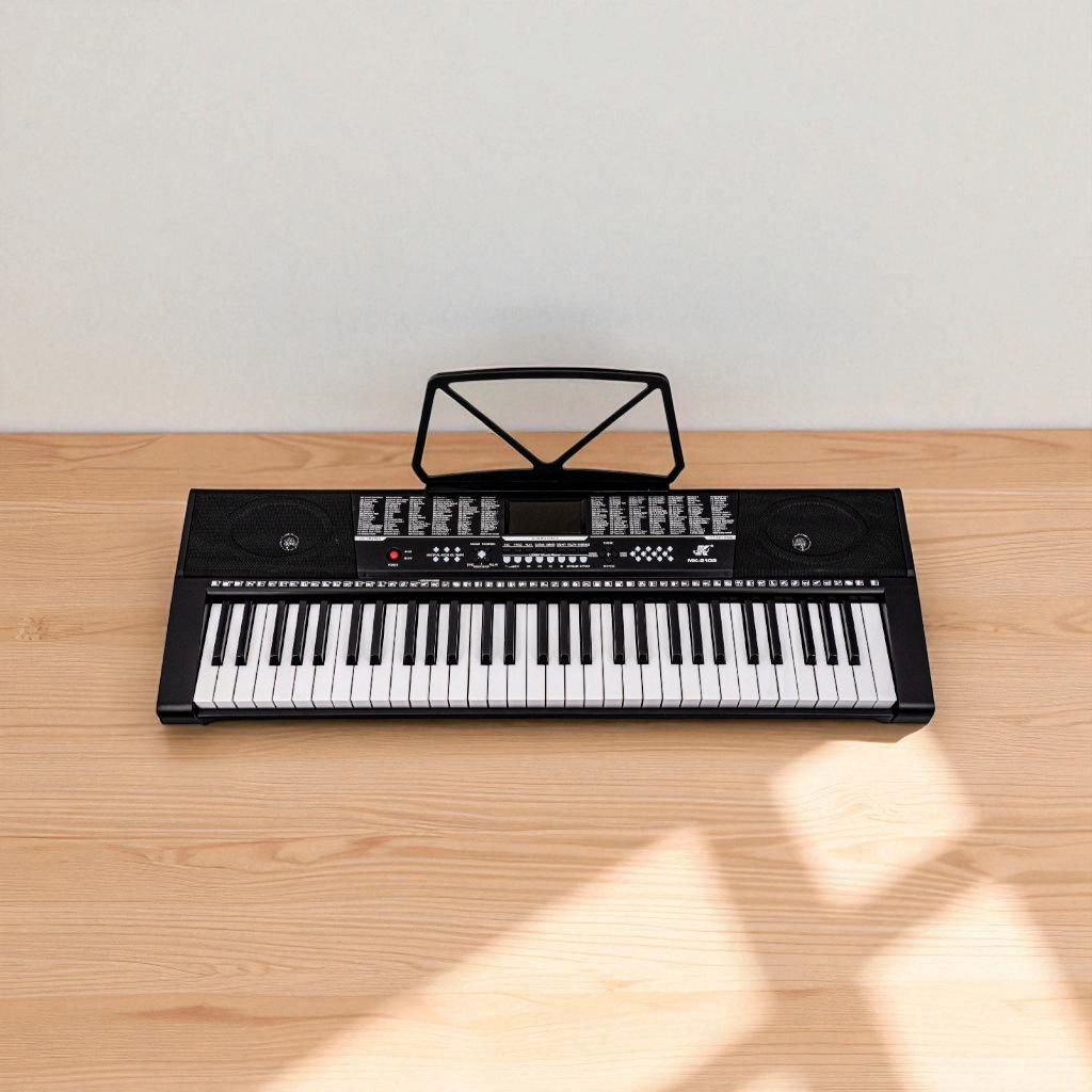 Keyboard 61 klawiszy z podstawką – idealny do nauki gry