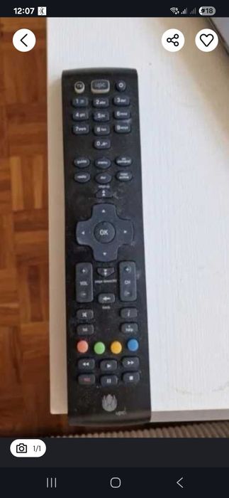 Pilot  sterowania do dekodera upc