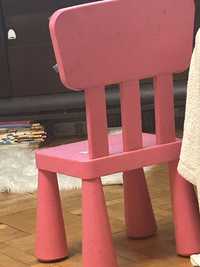 Krzeselko rozowe ikea dla dziecka