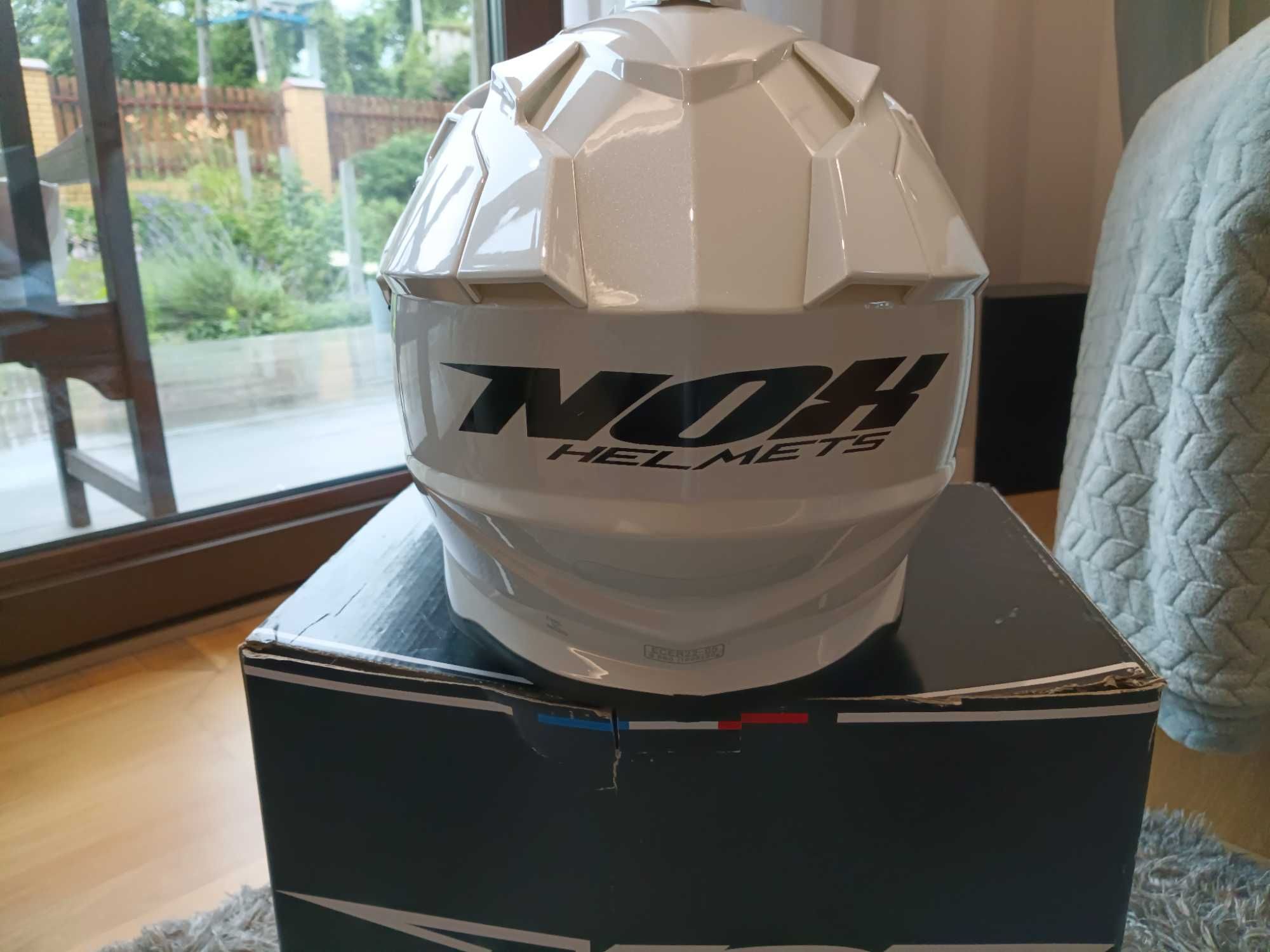 Kask motocyklowy NOX N321 biały