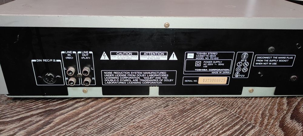 Кассетная дека Toshiba PC-G10