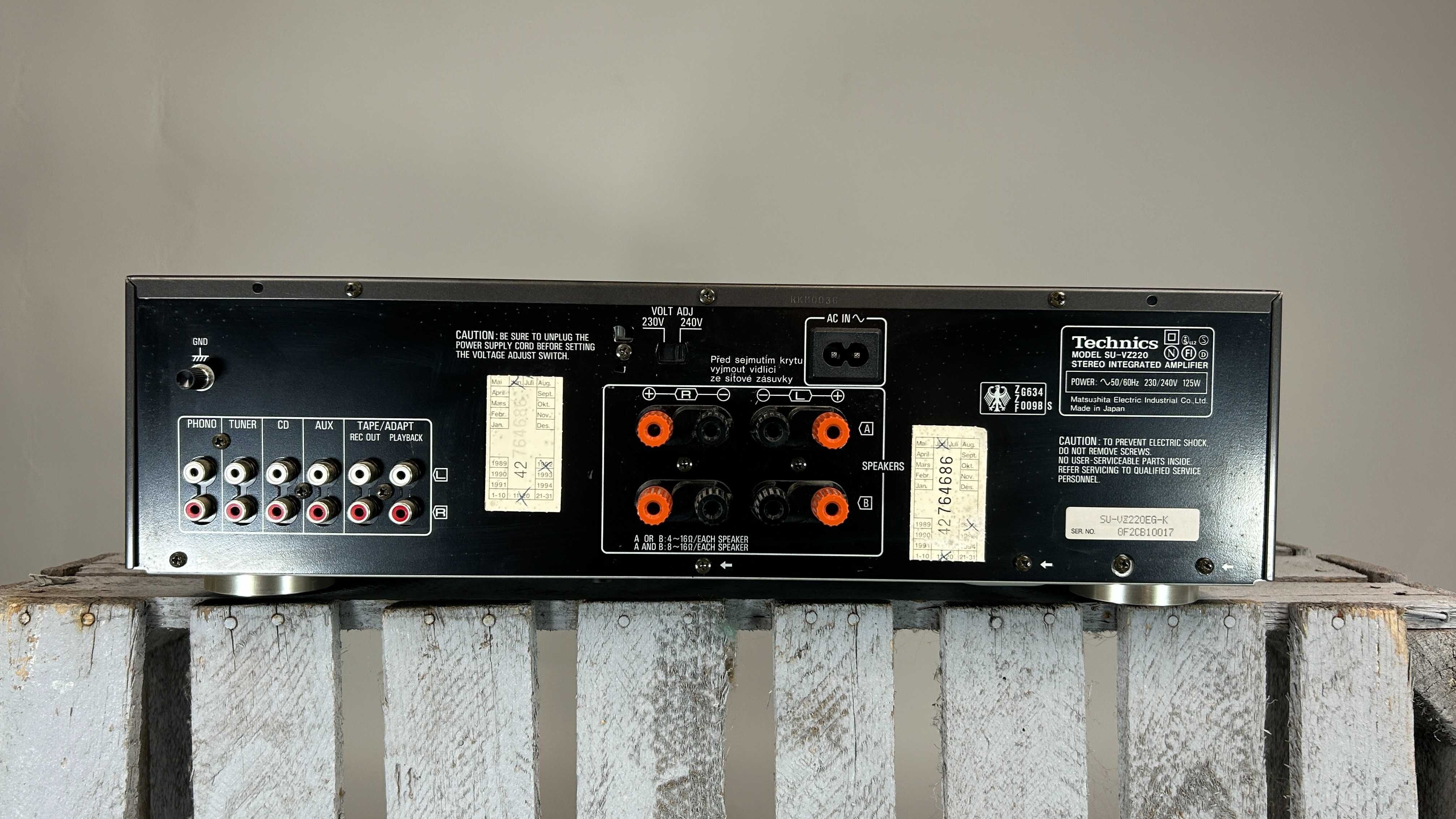 Technics SU‑VZ220 - wzmacniacz stereo New Class A, Japonia