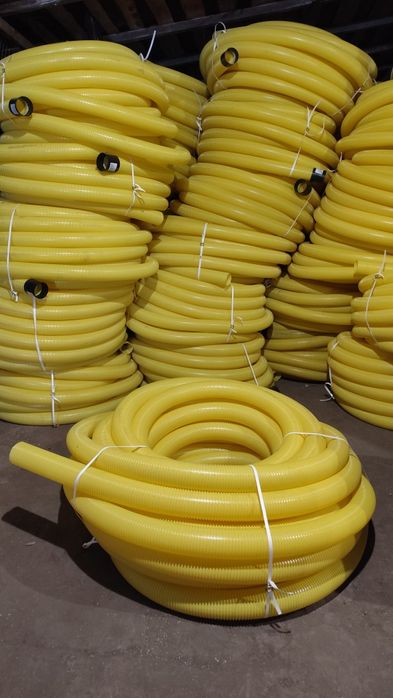 Труба дренажна гофрована з перфорацією на 360° D100, SN4, Інсталпласт