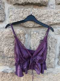 Bralette tipo cetim