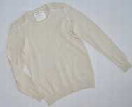 Wos not WOS s/m 80 % lambswool kremowy ciepły sweter Norway