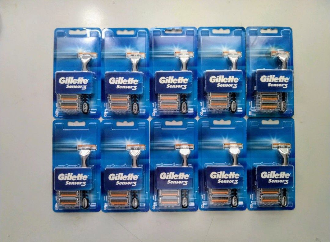 Gillette Sensor 3 maszynka + 8 wymiennych wkładów 10 opk.