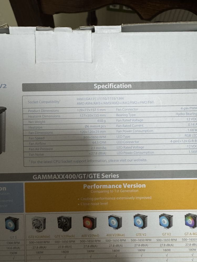 Кулер Deepcool GAMMAXX GTE V2 RGB