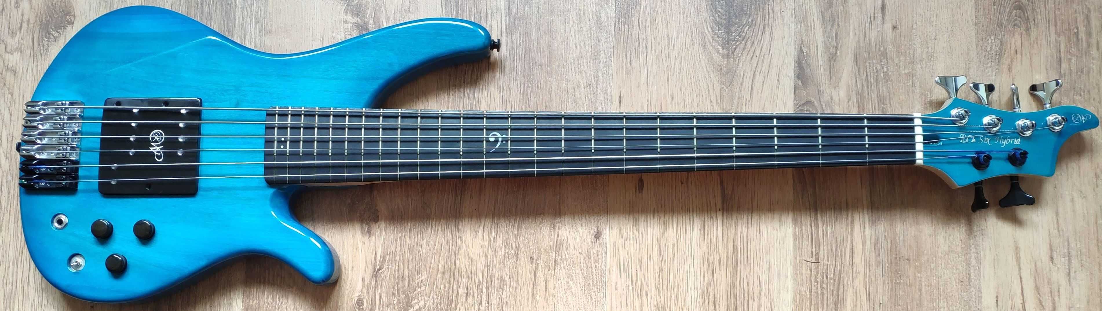 Gitara basowa hybryda, 6-cio strunowa