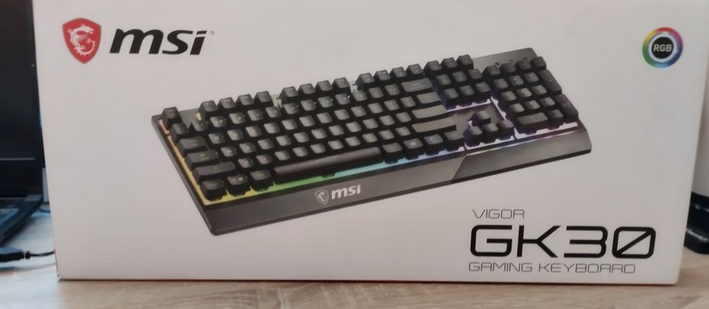 Klawiatura MSI Vigor GK30 - mechaniczno membranowa