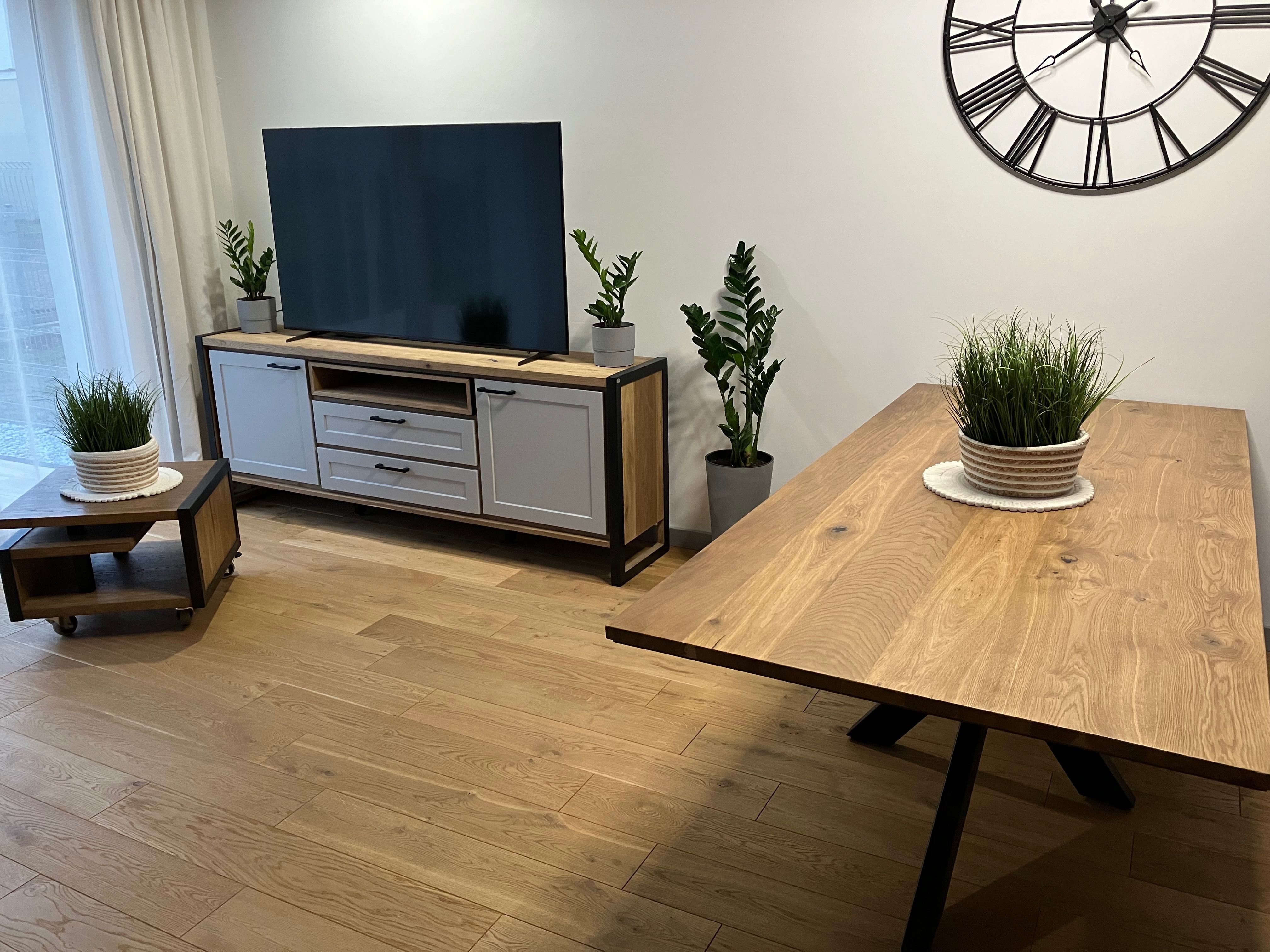 Komoda LOFT szafka TV H&H lite drewno dębowe
