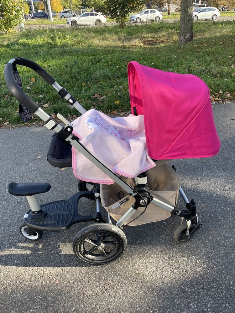 Коляска 2 в 1, візок Bugaboo Cameleon 2 з аксесуарами (з підставкою)