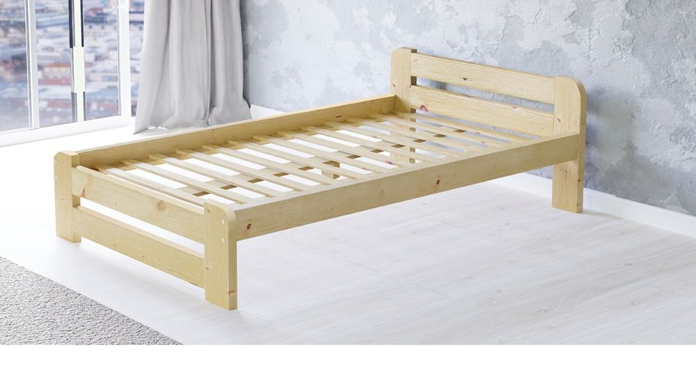 GRUBE łóżko sosnowe drewniane Wszystkie rozmiary
