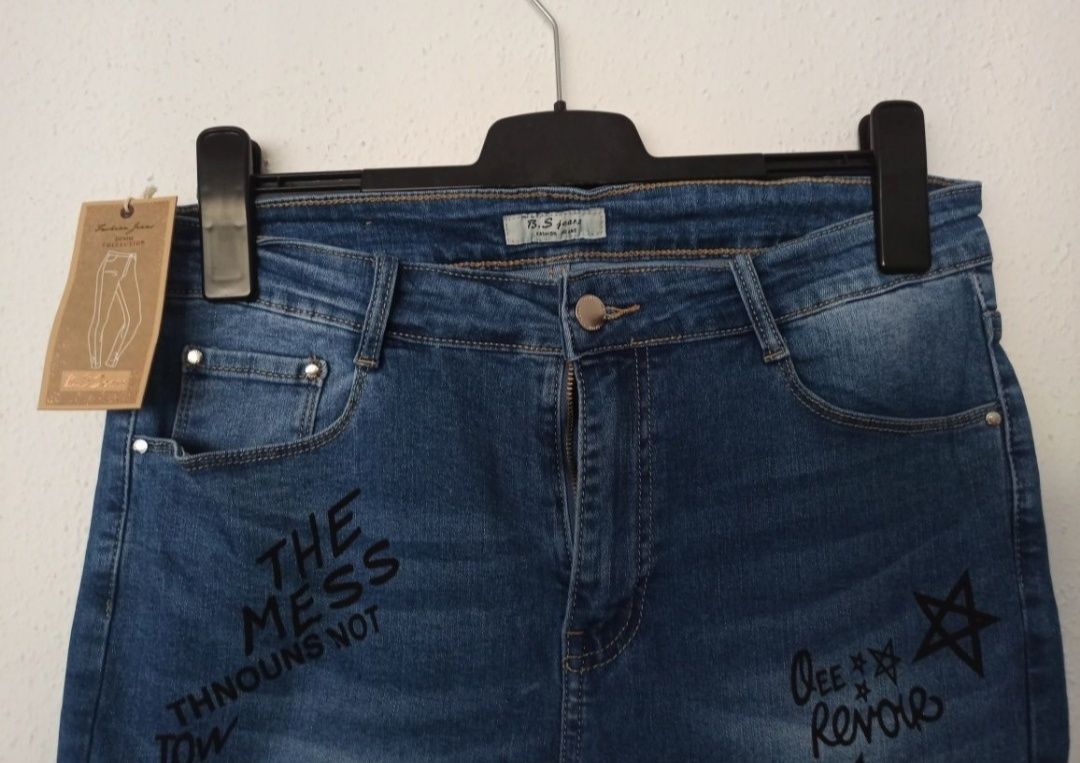 Nowe damskie spodnie Jeans Denim w rozmiarze 44.
