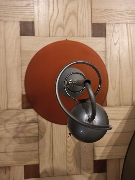 Lampa sufitowa, szklana, pomarańczowa