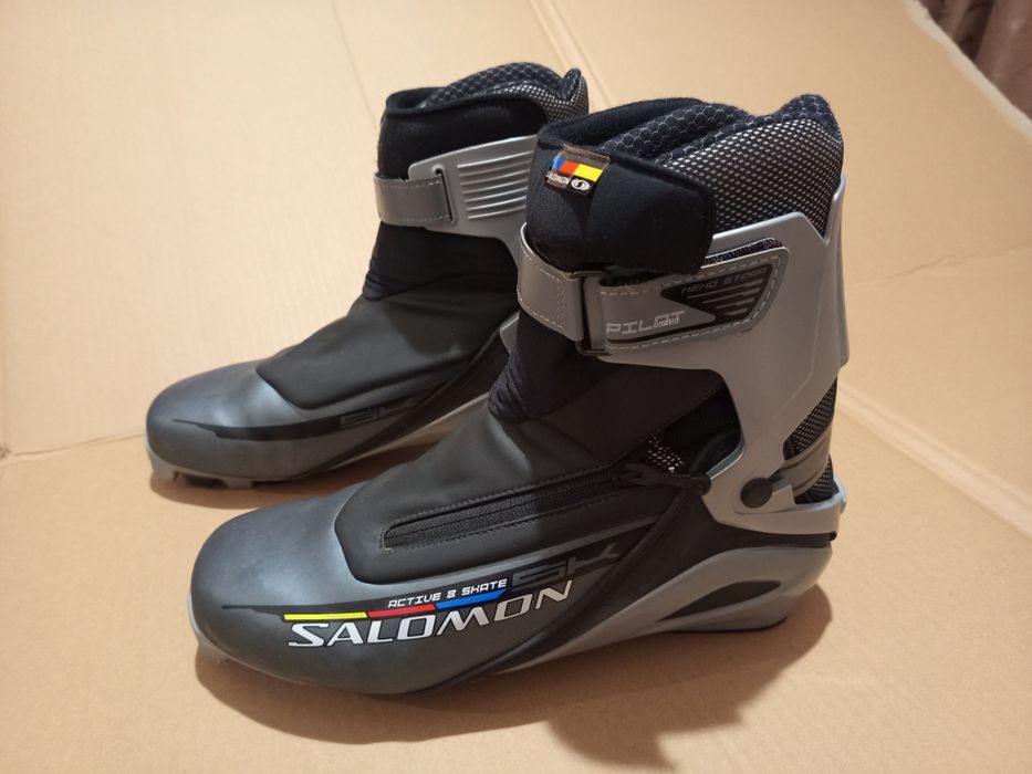 Черевики до бігових лиж Salomon Active 8 Skate SNS Pilot. Розмір 45.