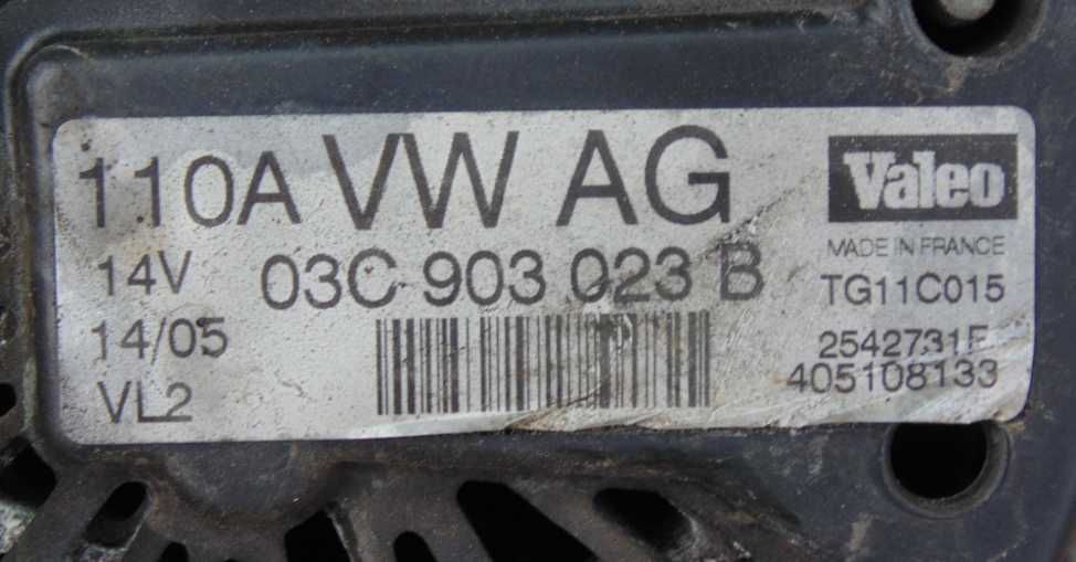 alternator 1.6 FSI VW GOLF SEAT SKODA