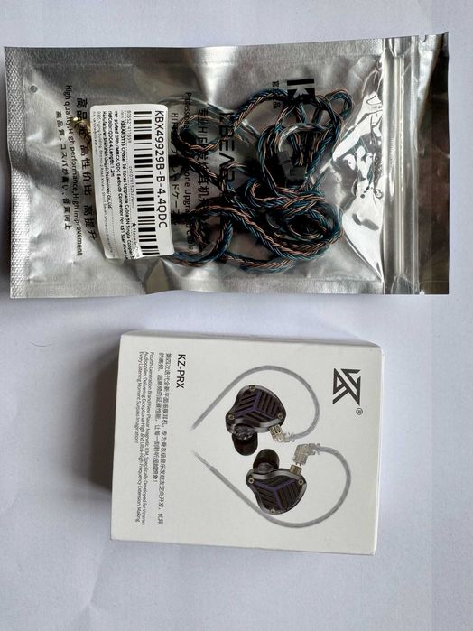 Słuchawki planarne KZ PRX + dobry kabel zbalansowany