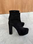 Buty czarne botki na platformie HM 39