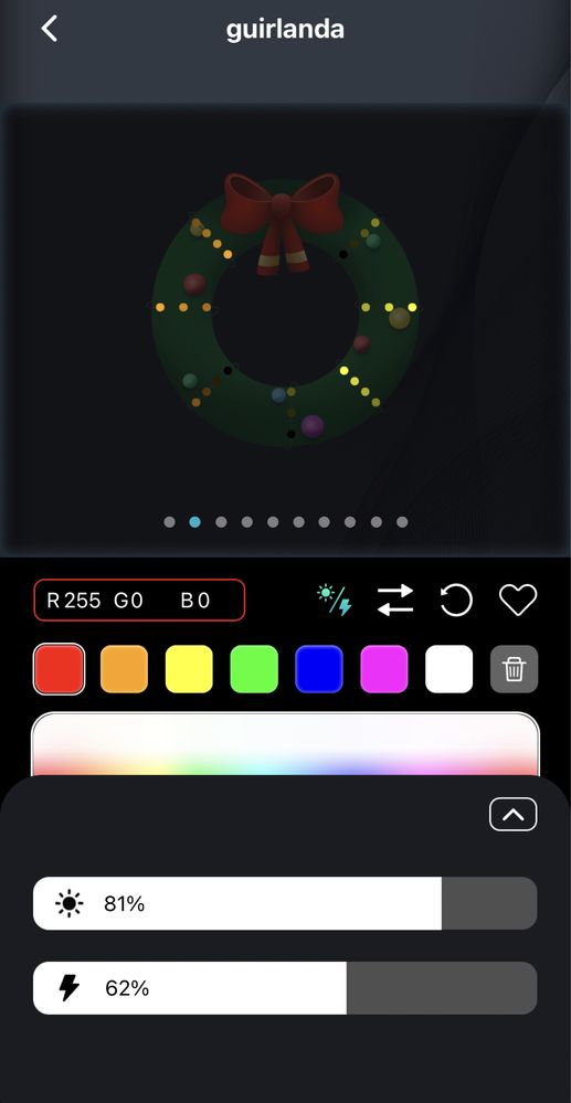 Luz Natal led RGB 5 metros com App e Comando