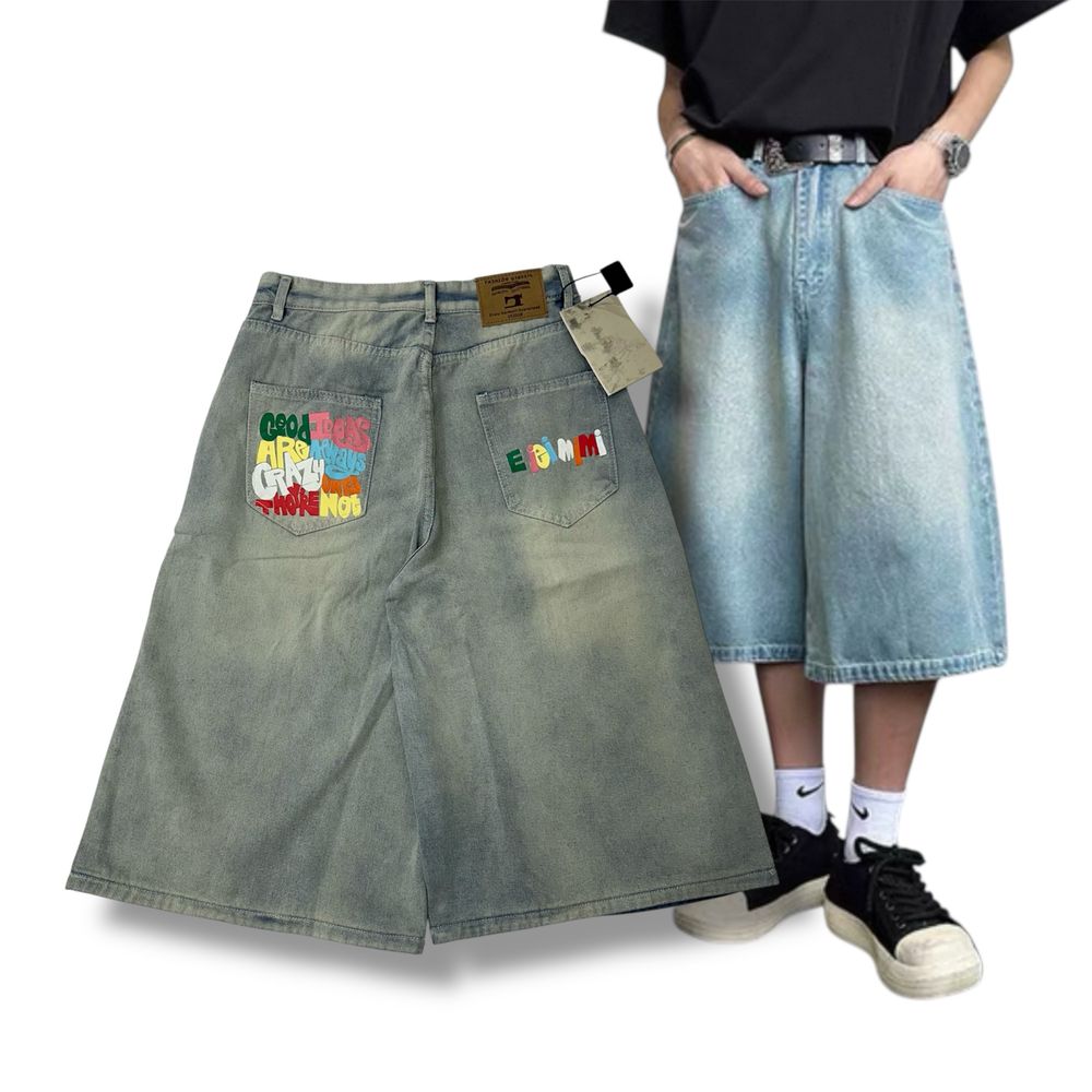 Baggy bershka oversize shorts широкі оверсайз шорти stussy бріджі реп