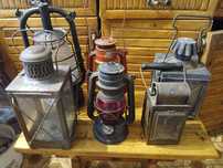 Antyk lampa naftowa 6 szt.