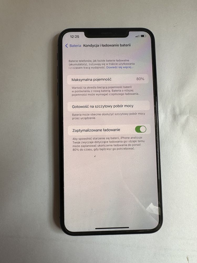 iPhone XS MAX używany 80% baterii