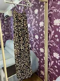 Леопардовое платье сарафан